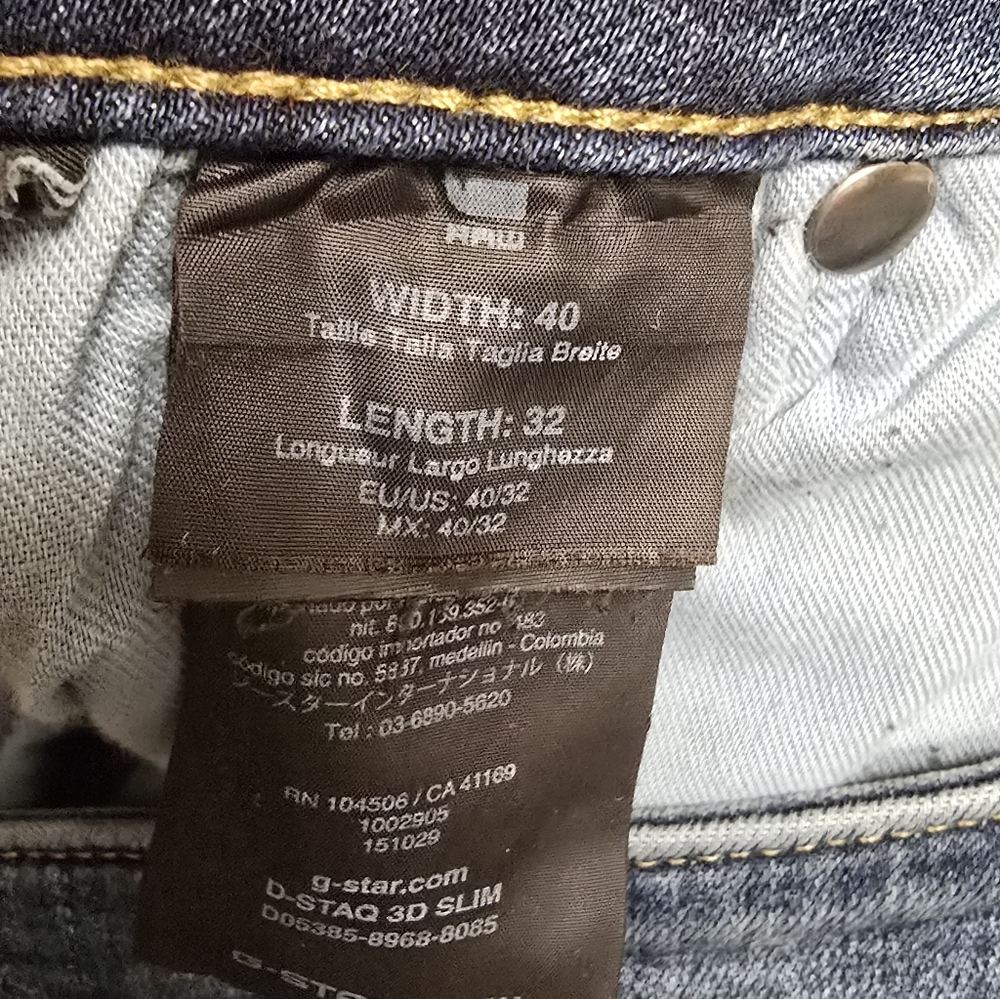 G-Star Raw D-Staq Men’s 3D Super Slim Jeans Sz 40x32 - Picture 9 of 9